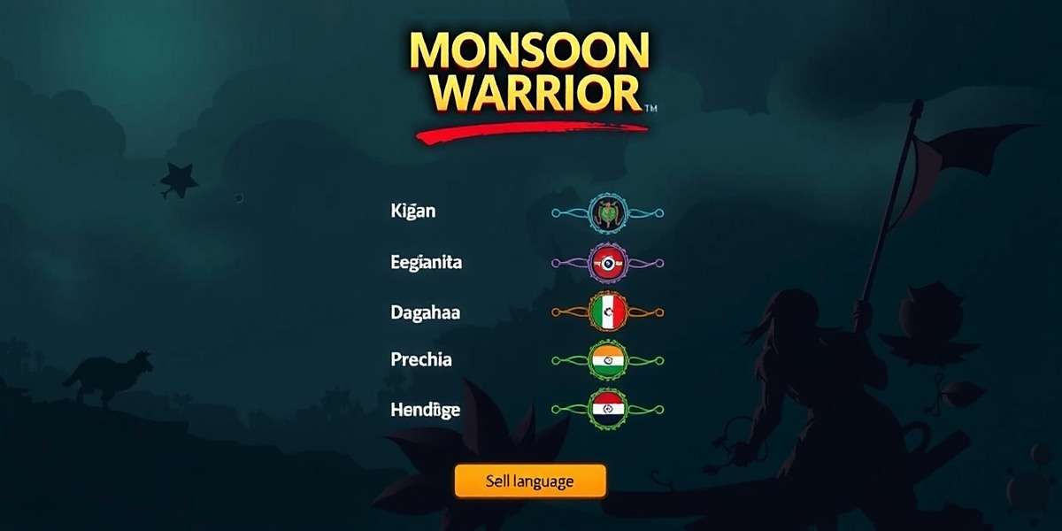 Monsoon Warrior language selection screen showing various Indian languages